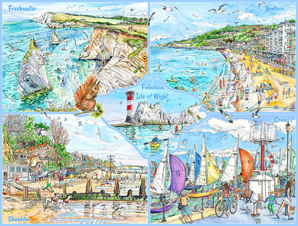 542 - Fabulous Wight - 1000 piece Jigsaw