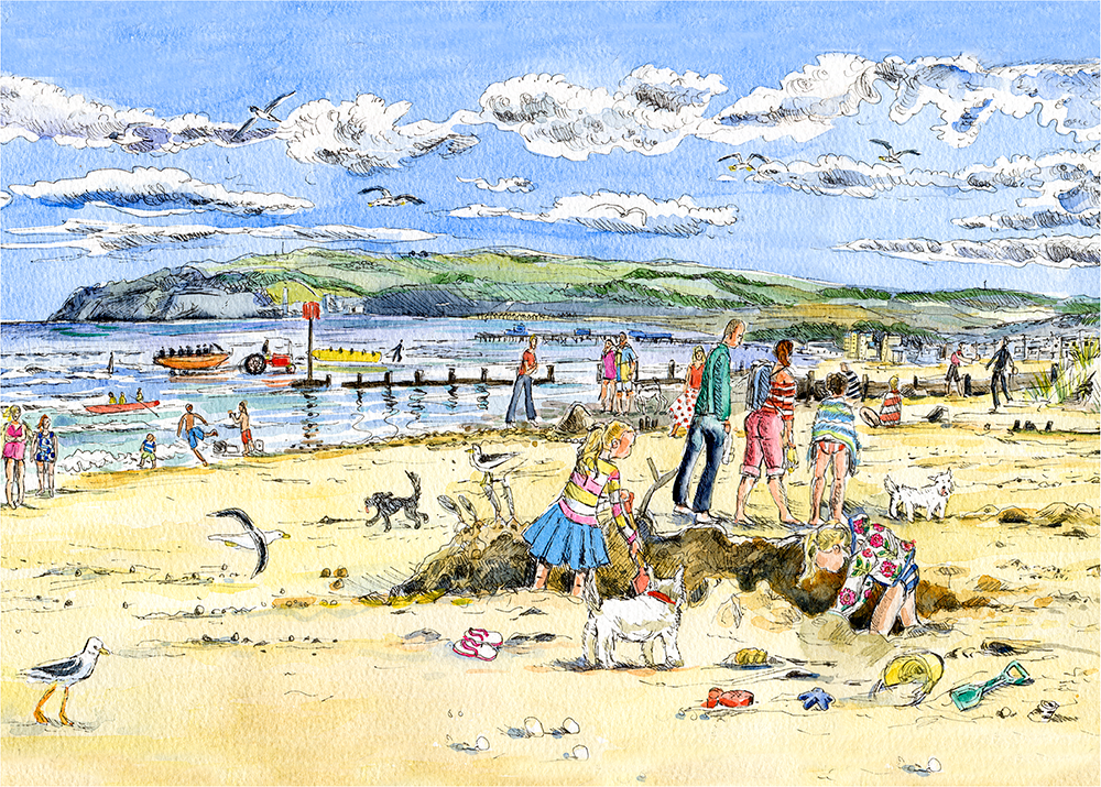 342 - Last dip of the day at Yaverland - Sandown