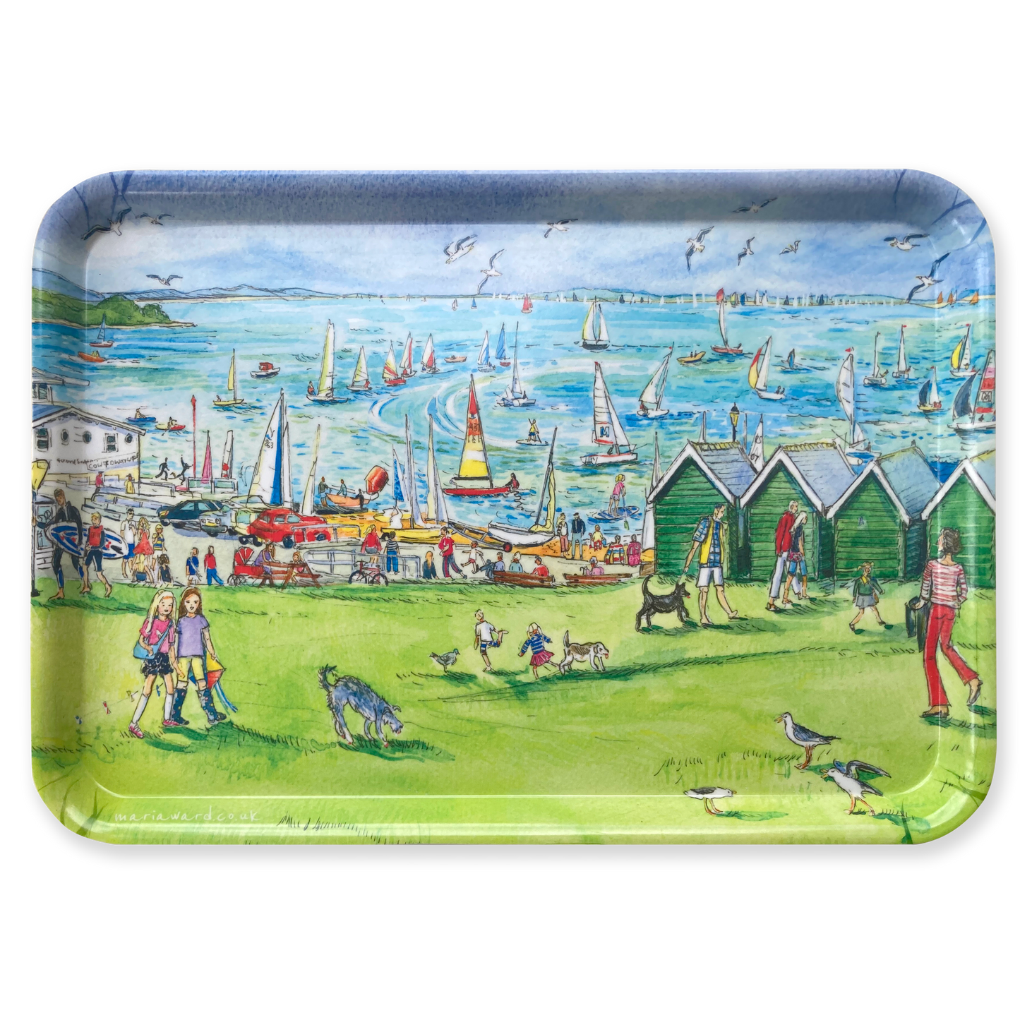 336 Gurnard Green - Large Tray 43x29.5cm