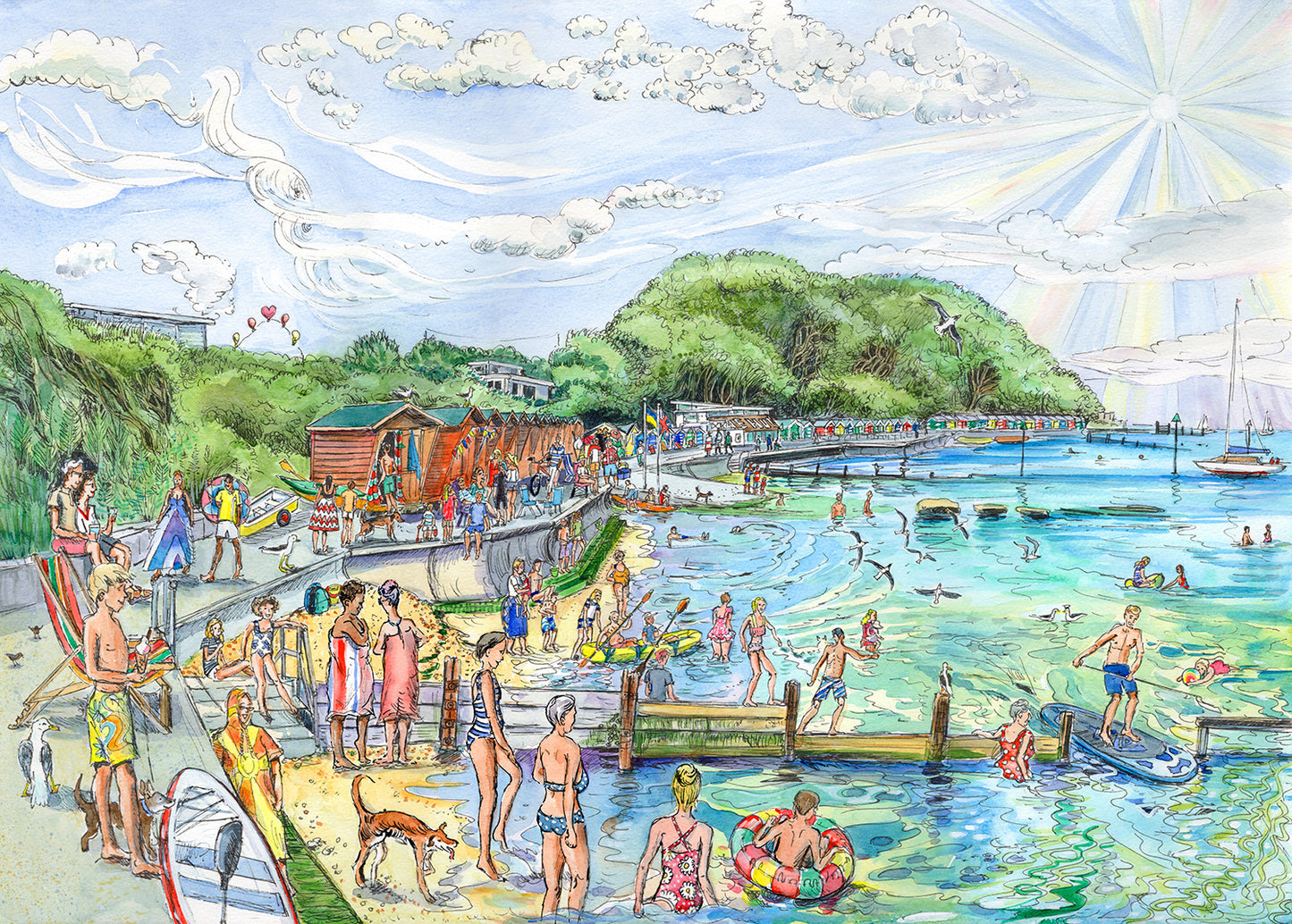 454 - Splashing around at Colwell BayColwell Bay