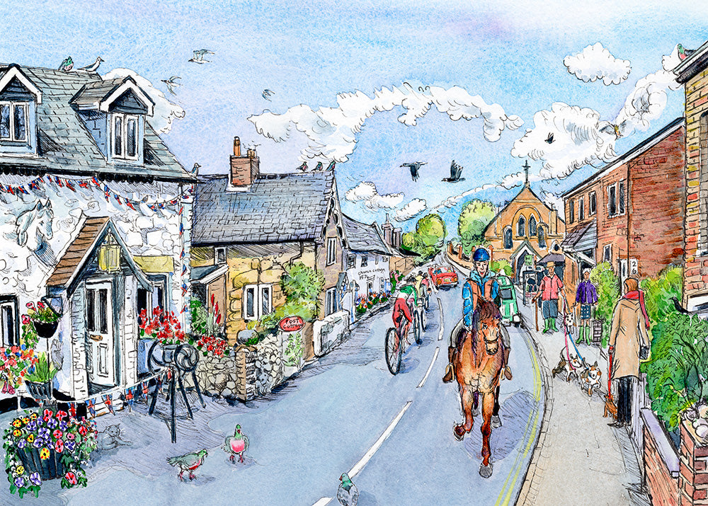 477 The White Horse at Whitwell - Original Painting