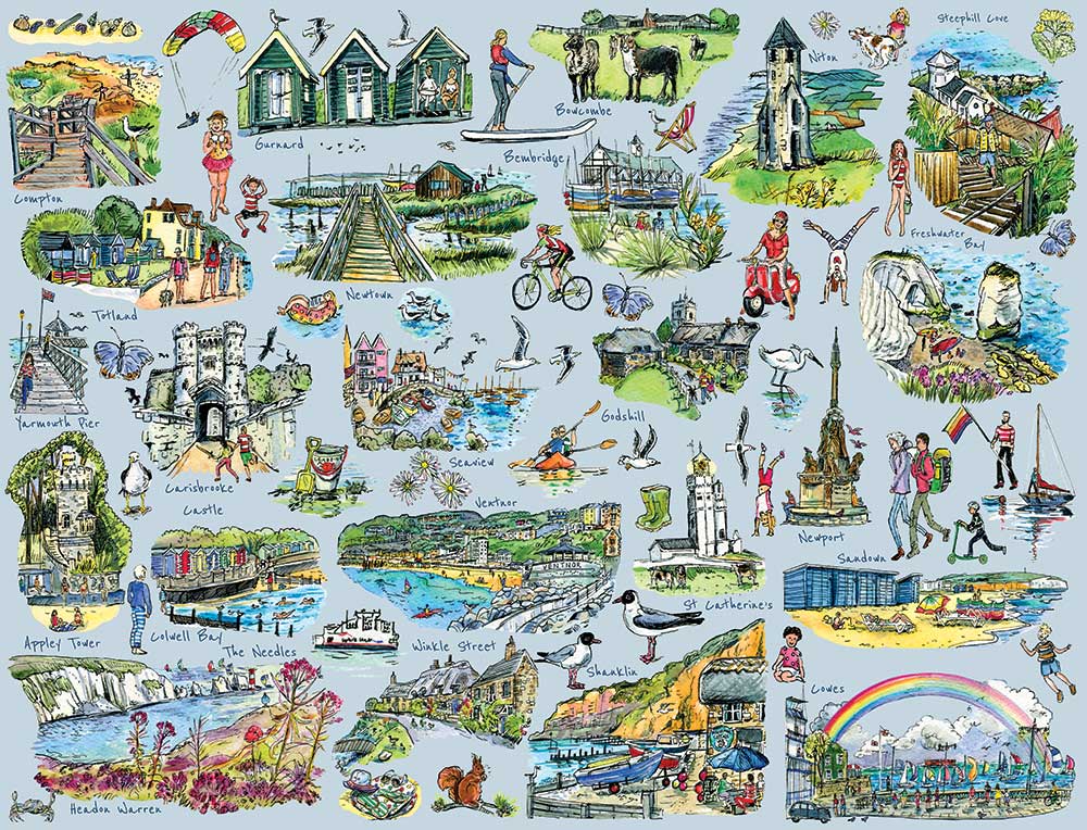 381 - Isle of Wight Scenes - 500 piece Jigsaw
