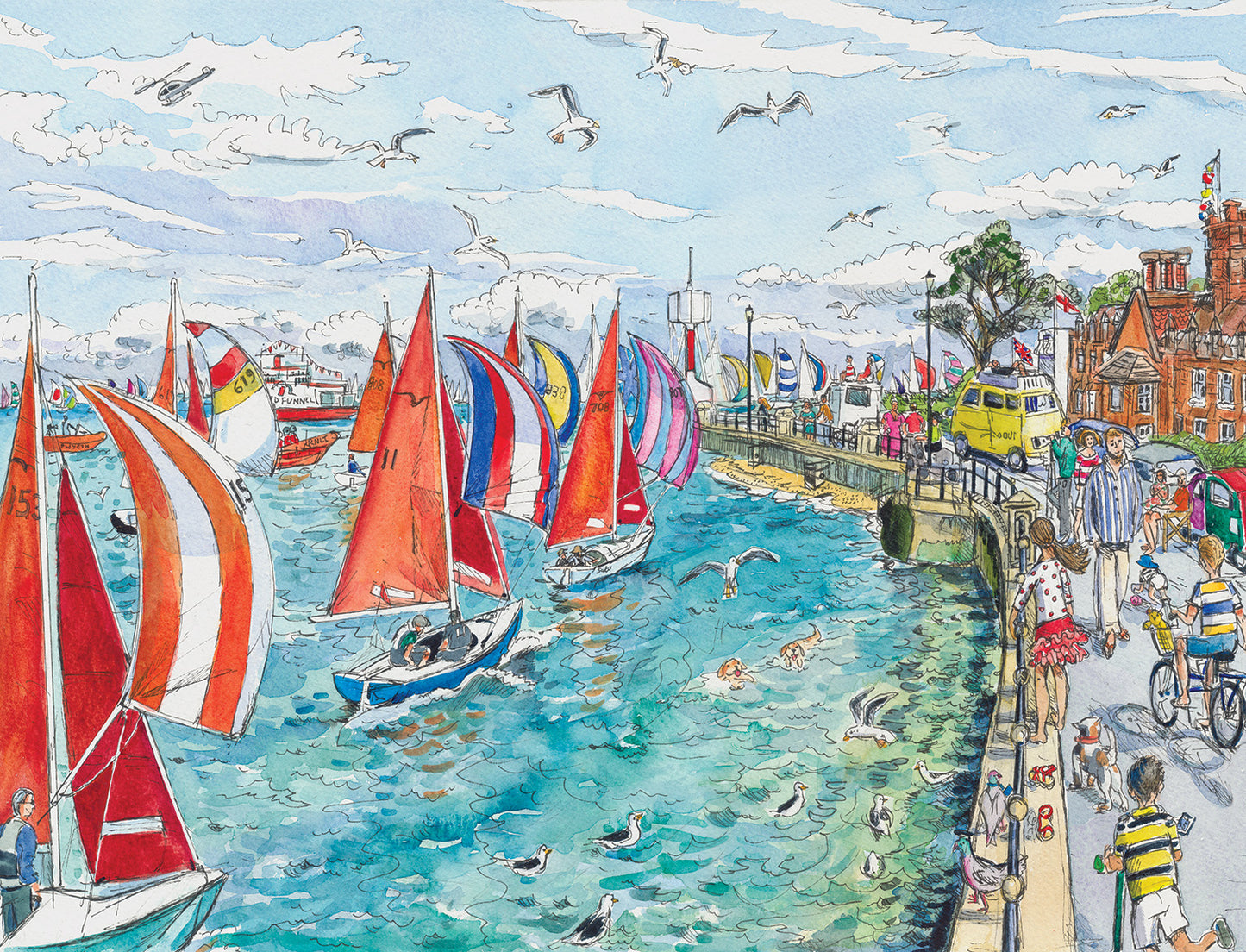 295 - Cowes Racing - 500 Piece Jigsaw