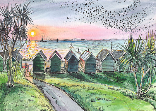 525 Murmuration at Gurnard - Original Painting