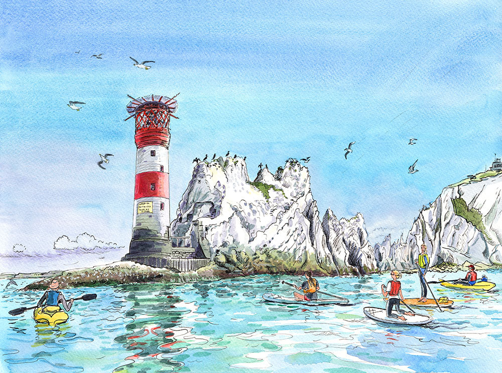 529 Needled Paddlers - Original Painting