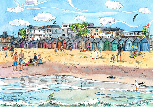 531 Message in a bottle at Sandown - Original Painting