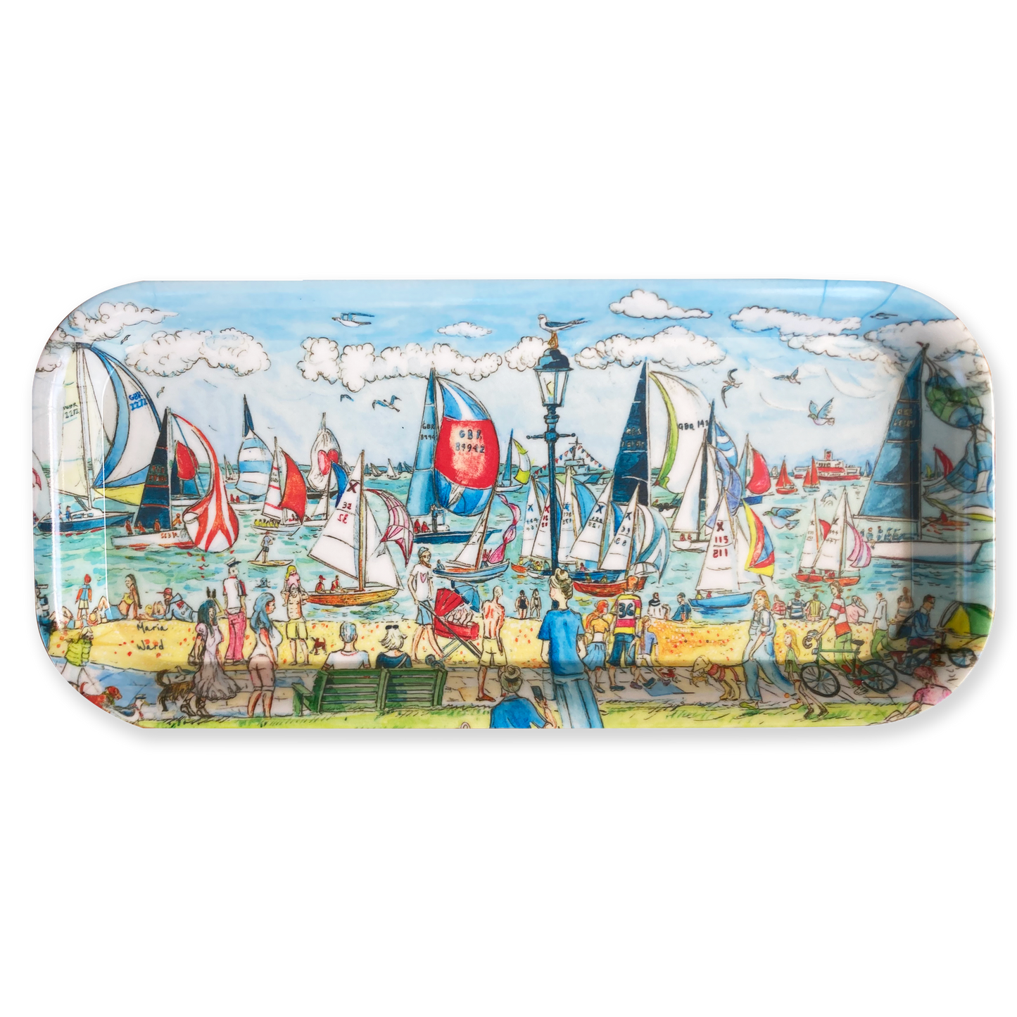 537 Cowes Green Small Tray