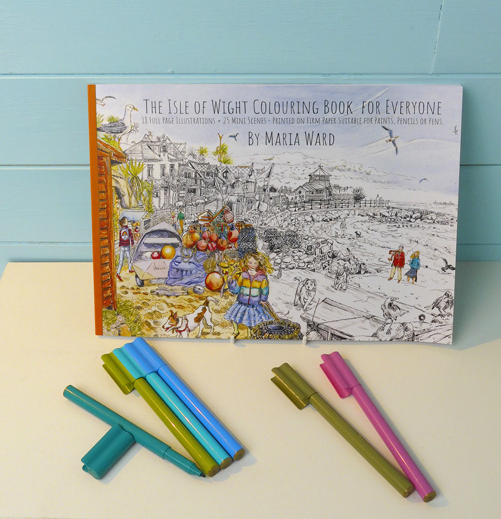 The Isle of Wight Colouring Book for everyone by Maria Ward