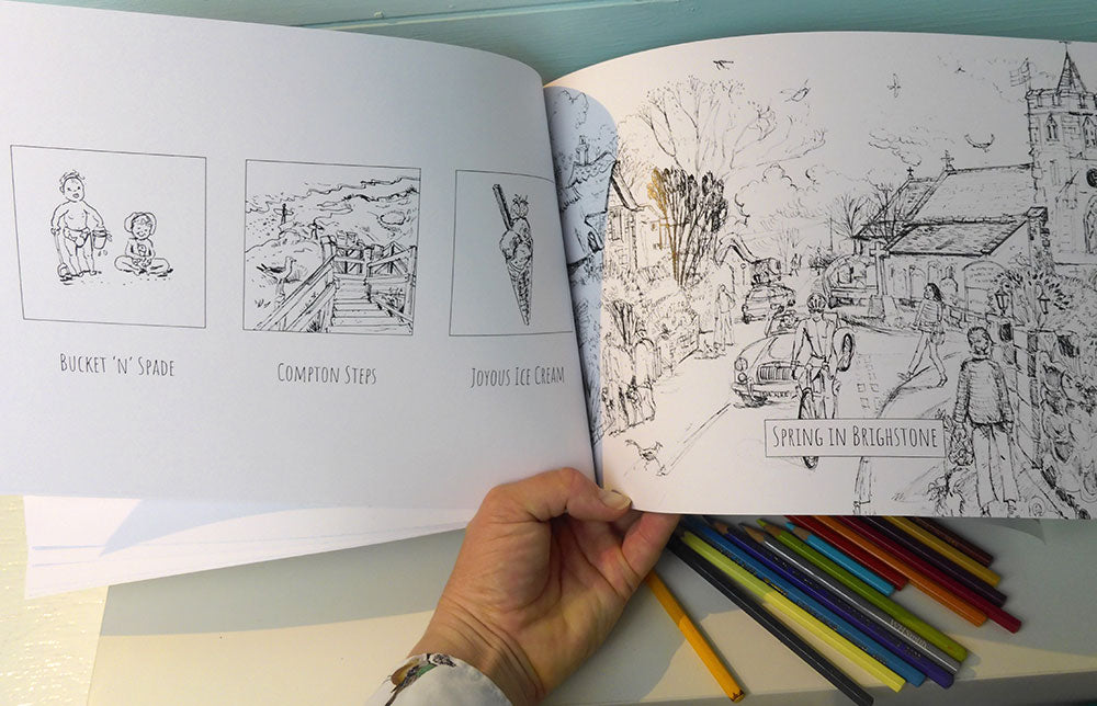 The Isle of Wight Colouring Book for everyone by Maria Ward