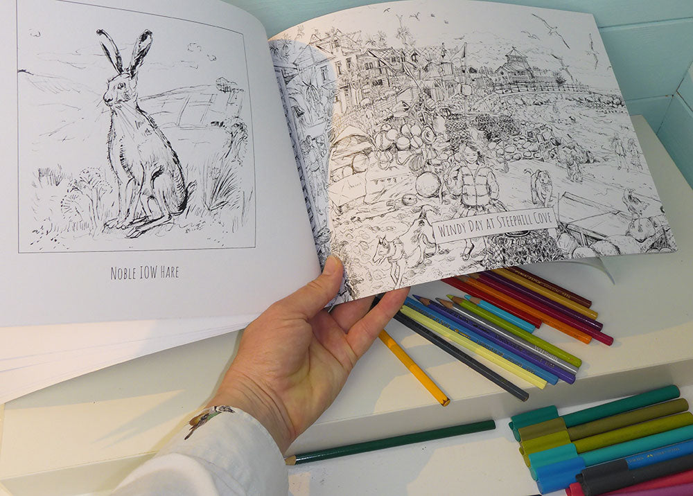 The Isle of Wight Colouring Book for everyone by Maria Ward