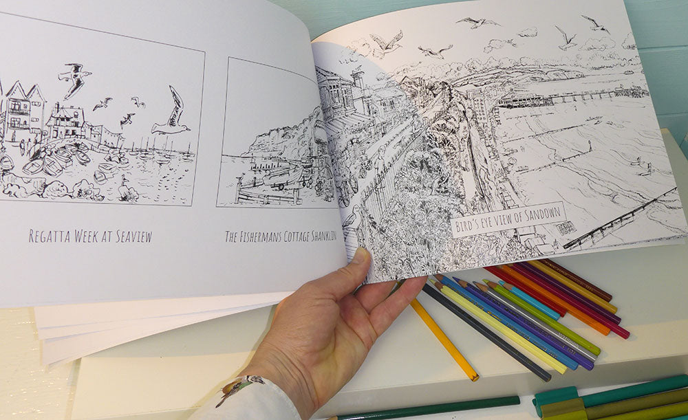 The Isle of Wight Colouring Book for everyone by Maria Ward