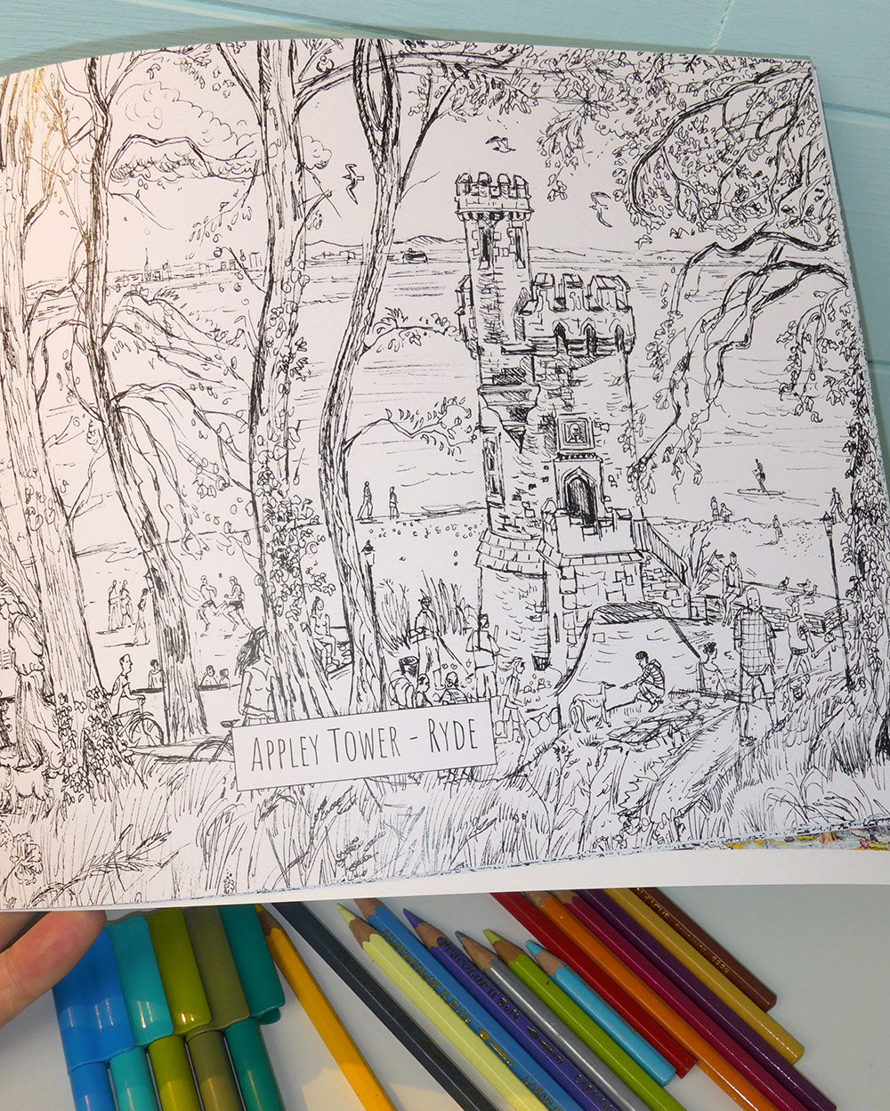 The Isle of Wight Colouring Book for everyone by Maria Ward