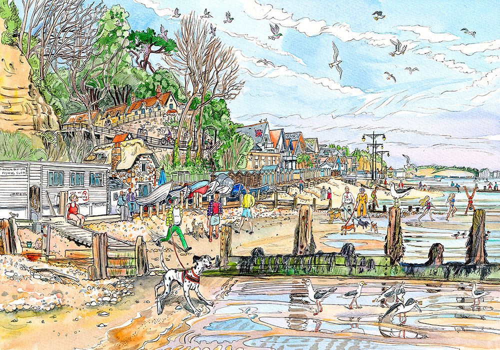 527 - A seagull stand-off at Shanklin