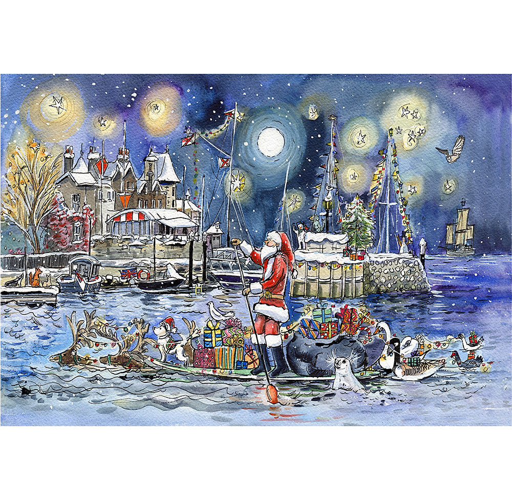 Card - 413 Santa at the R.Y.S Cowes