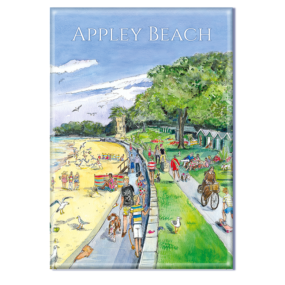 290 Appley Beach - Fridge Magnet 79 x 54mm
