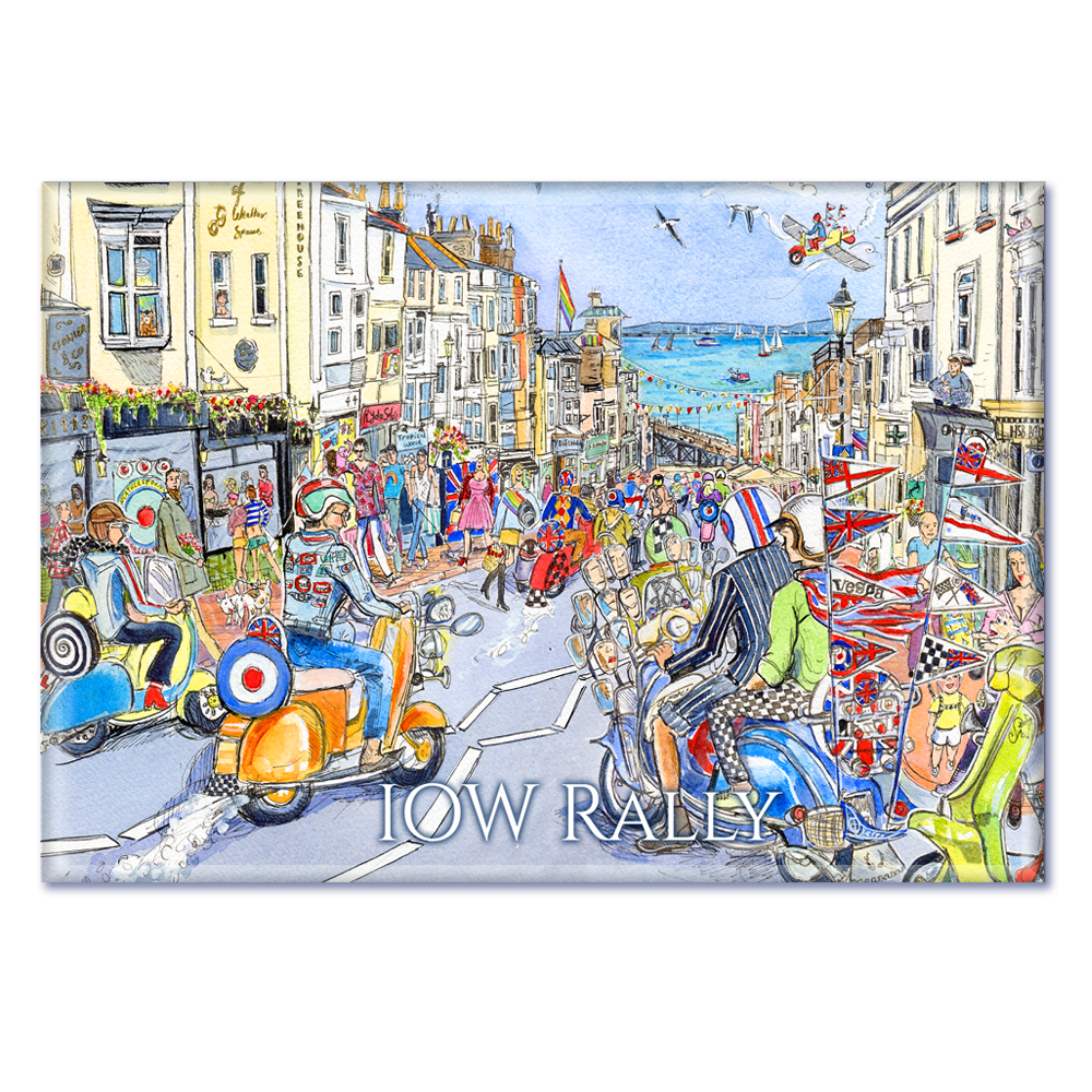 377- Scooter Union - Fridge Magnet