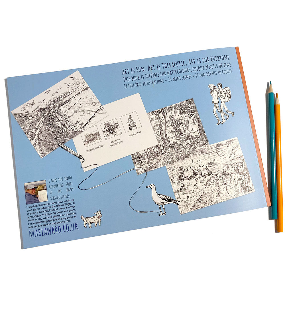 The Isle of Wight Colouring Book for everyone by Maria Ward