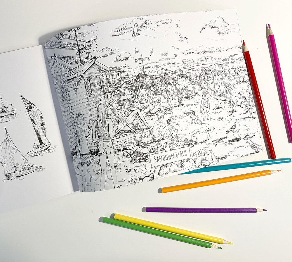 The Isle of Wight Colouring Book for everyone by Maria Ward