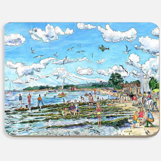 462 Rockpooling at the Duver, St Helens - Single Placemat