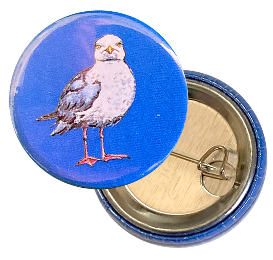 Pin Badge 24mm - Seagull