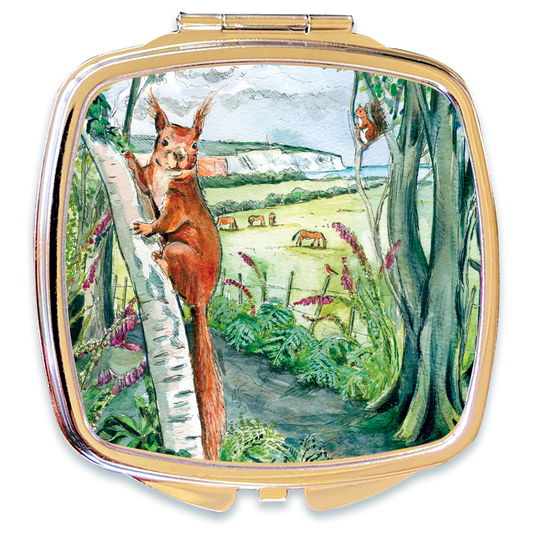Hare at Moonlight - Compact Mirror