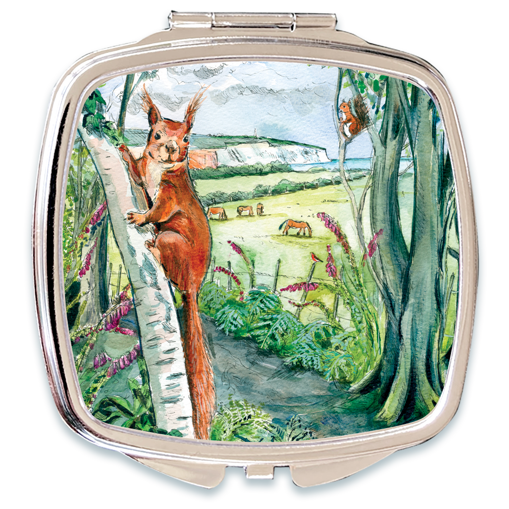 Hare at Moonlight - Compact Mirror