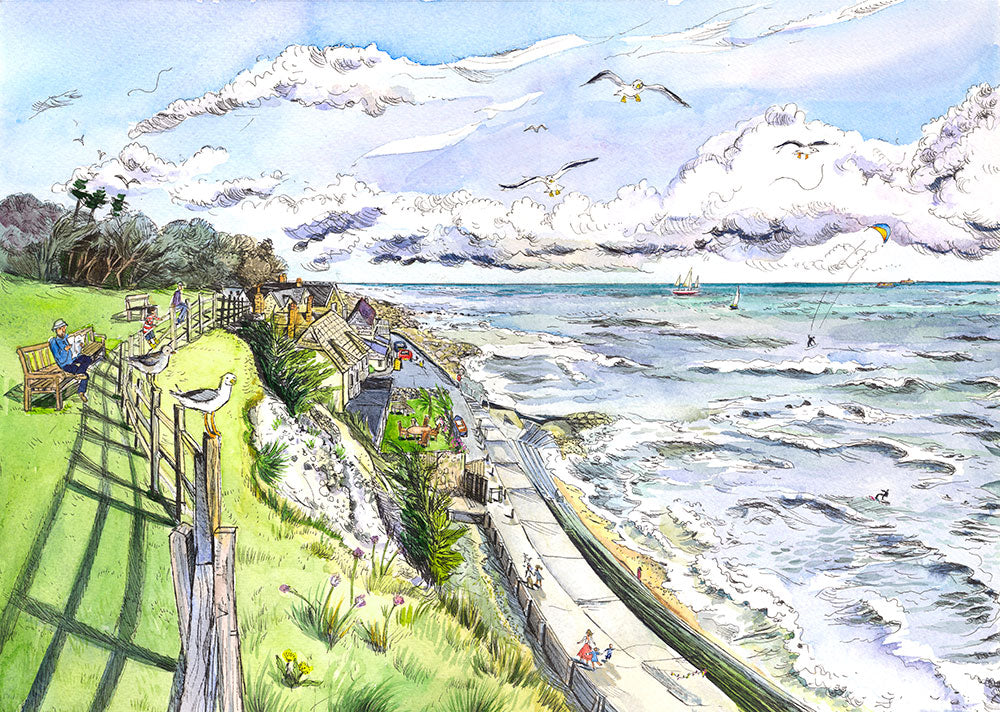 200 - Birds eye view of Bonchurch - Ventnor