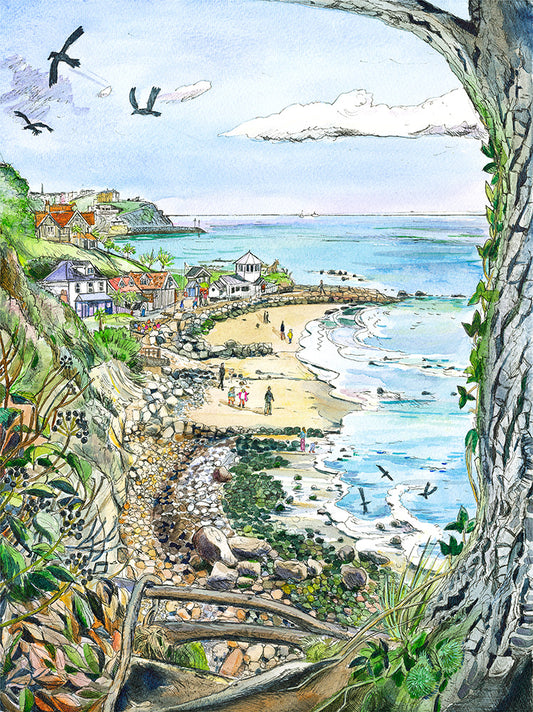 247 Birds eye view of Steephill Cove - Ventnor