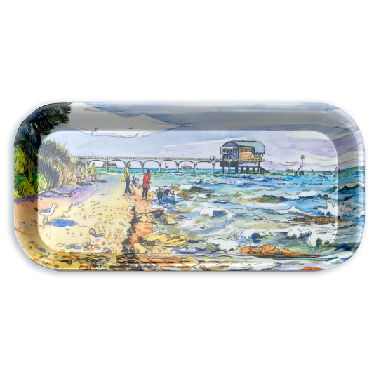 250 - Bembridge Pier - Small melamine tray 28x13cm