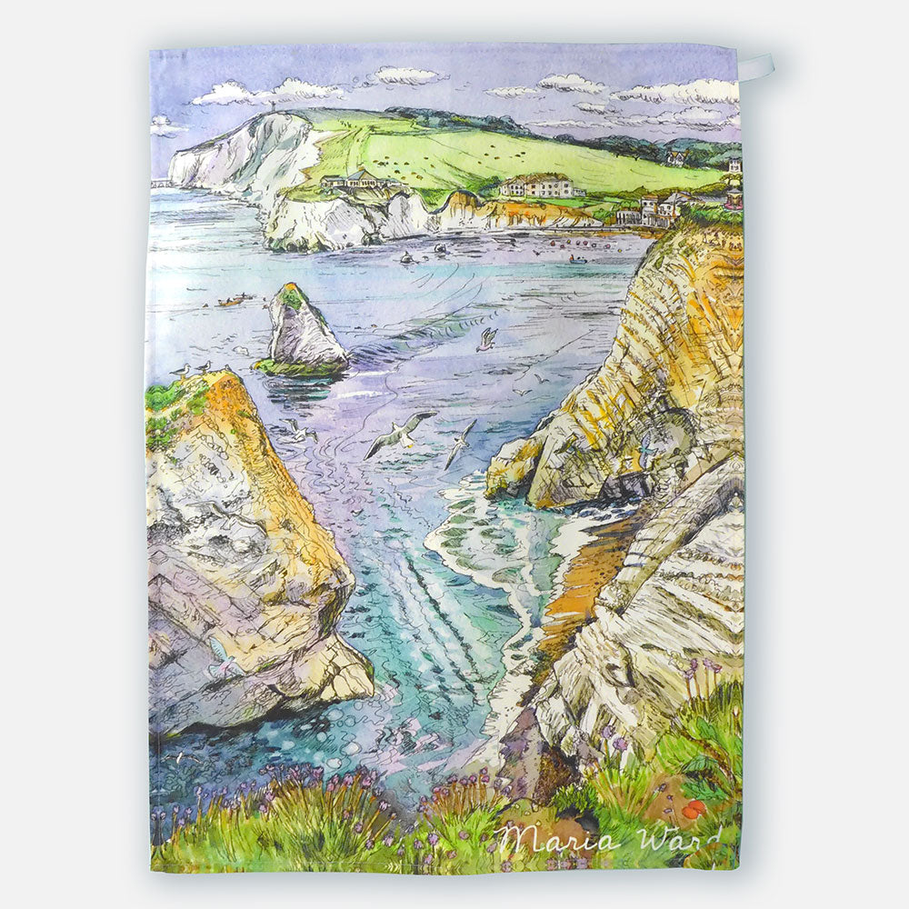 266 – Freshwater Bay titled – Tea towel