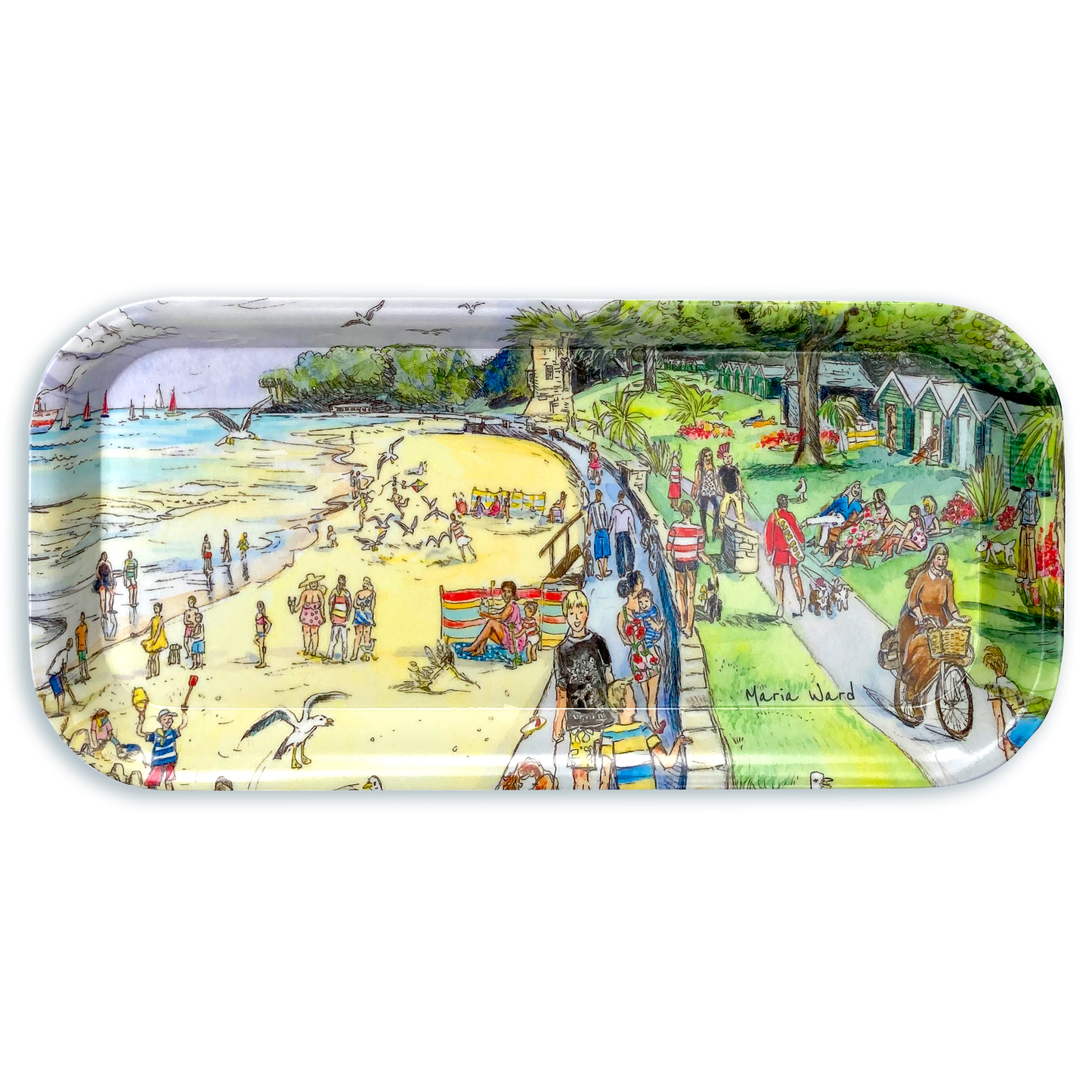 290 Appley Beach, Ryde - Small Melamine Tray