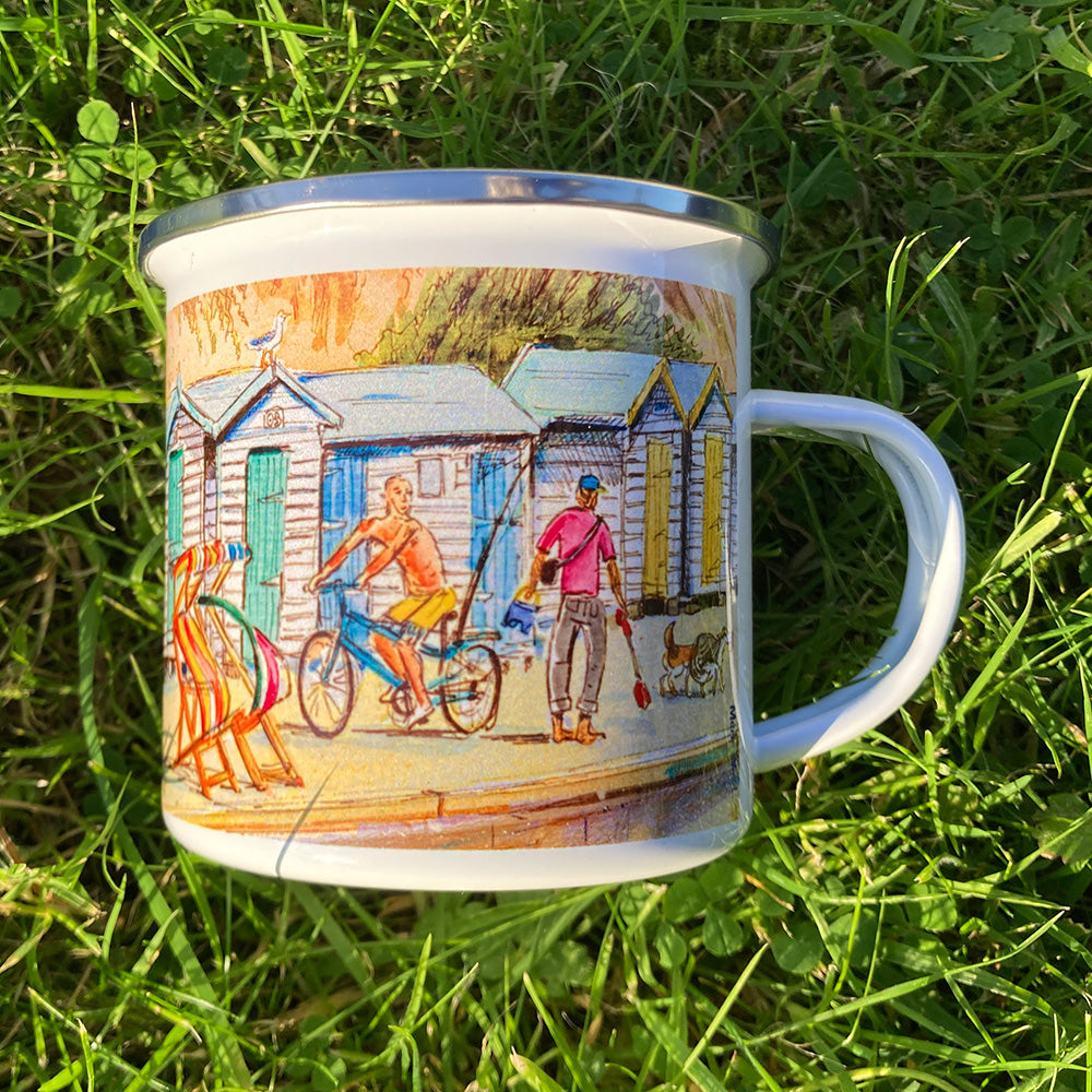 Enamel Mug - 299 Small Hope beach Shanklin