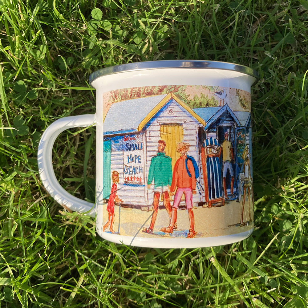 Enamel Mug - 299 Small Hope beach Shanklin