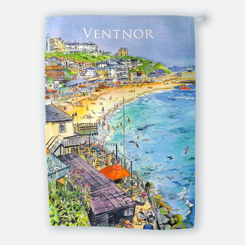 325 – Azure Ventnor titled – Tea towel