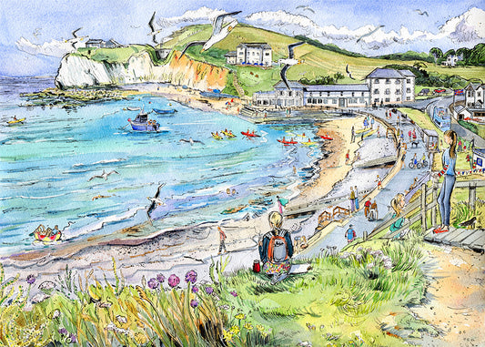 353 - Sketching at Freshwater Bay