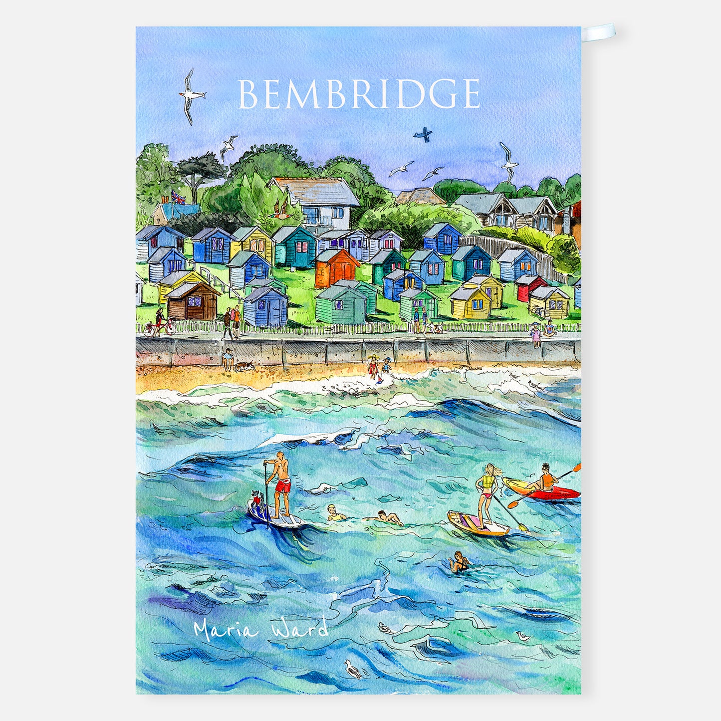 392 - Bembridge - Tea towel