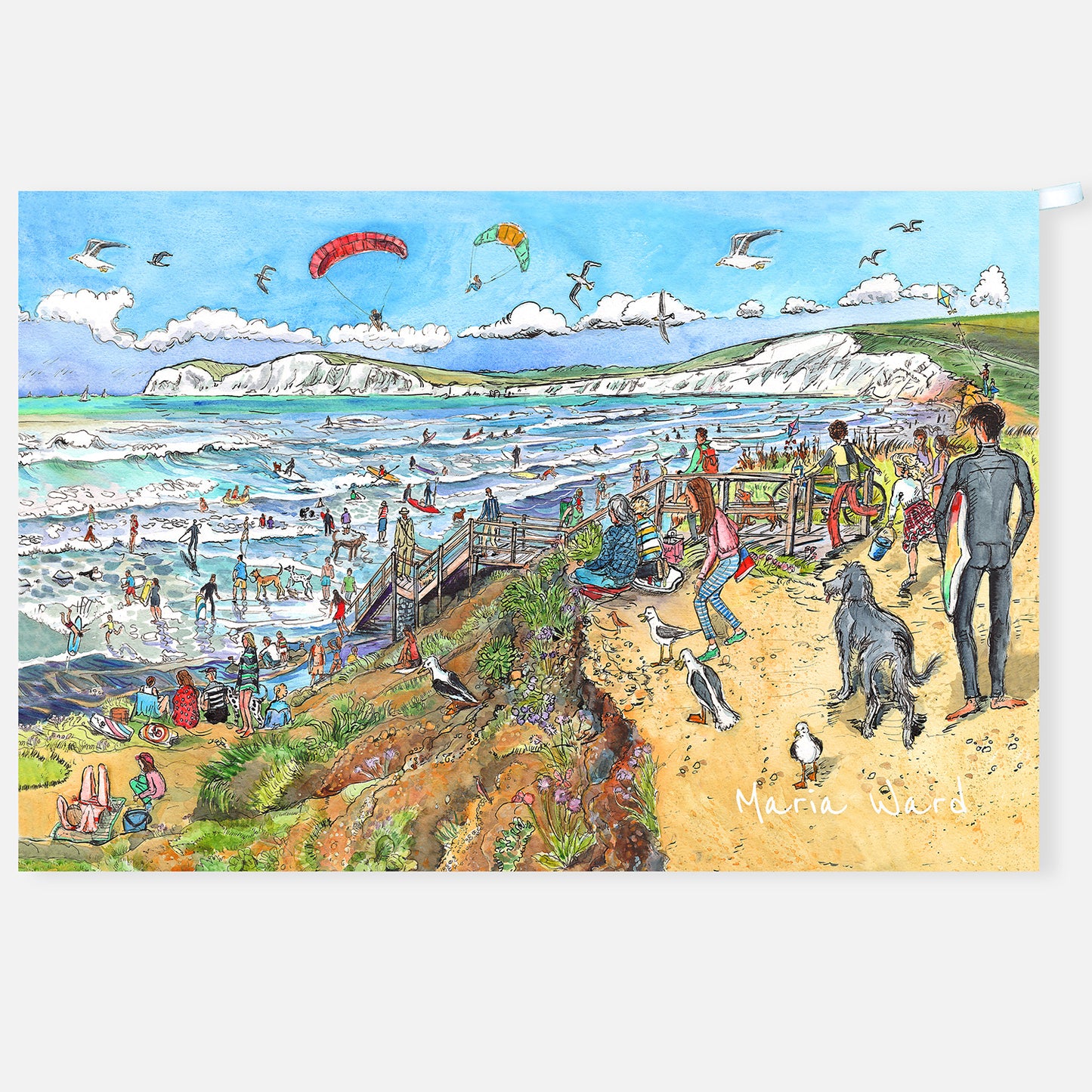 435 - Compton Bay - Tea towel (untitled)