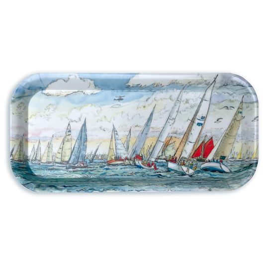 436 - Round the Island race at Cowes - Small melamine tray