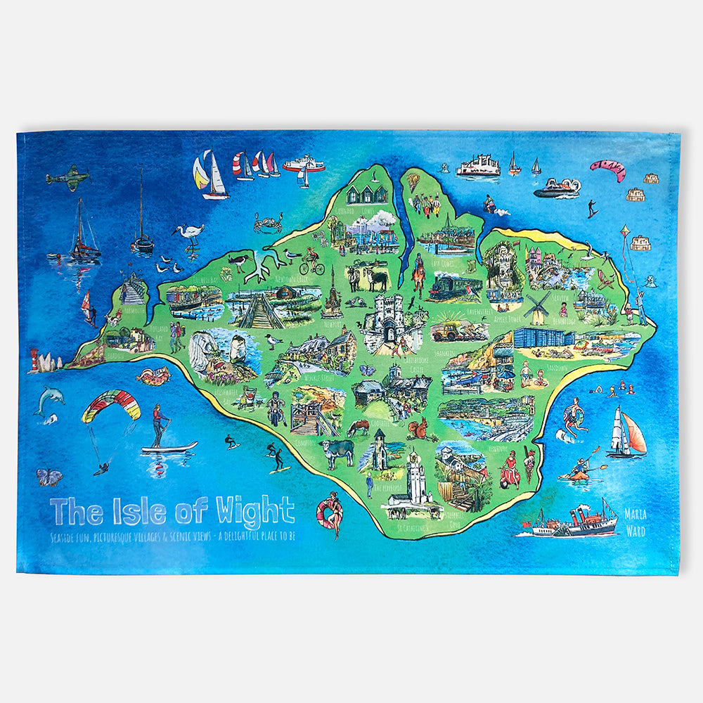 498 - Isle of Wight - Tea Towel