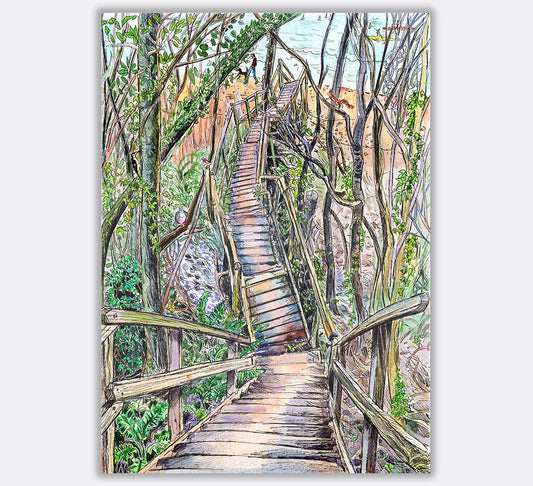 505 Binstead Steps - Original Painting
