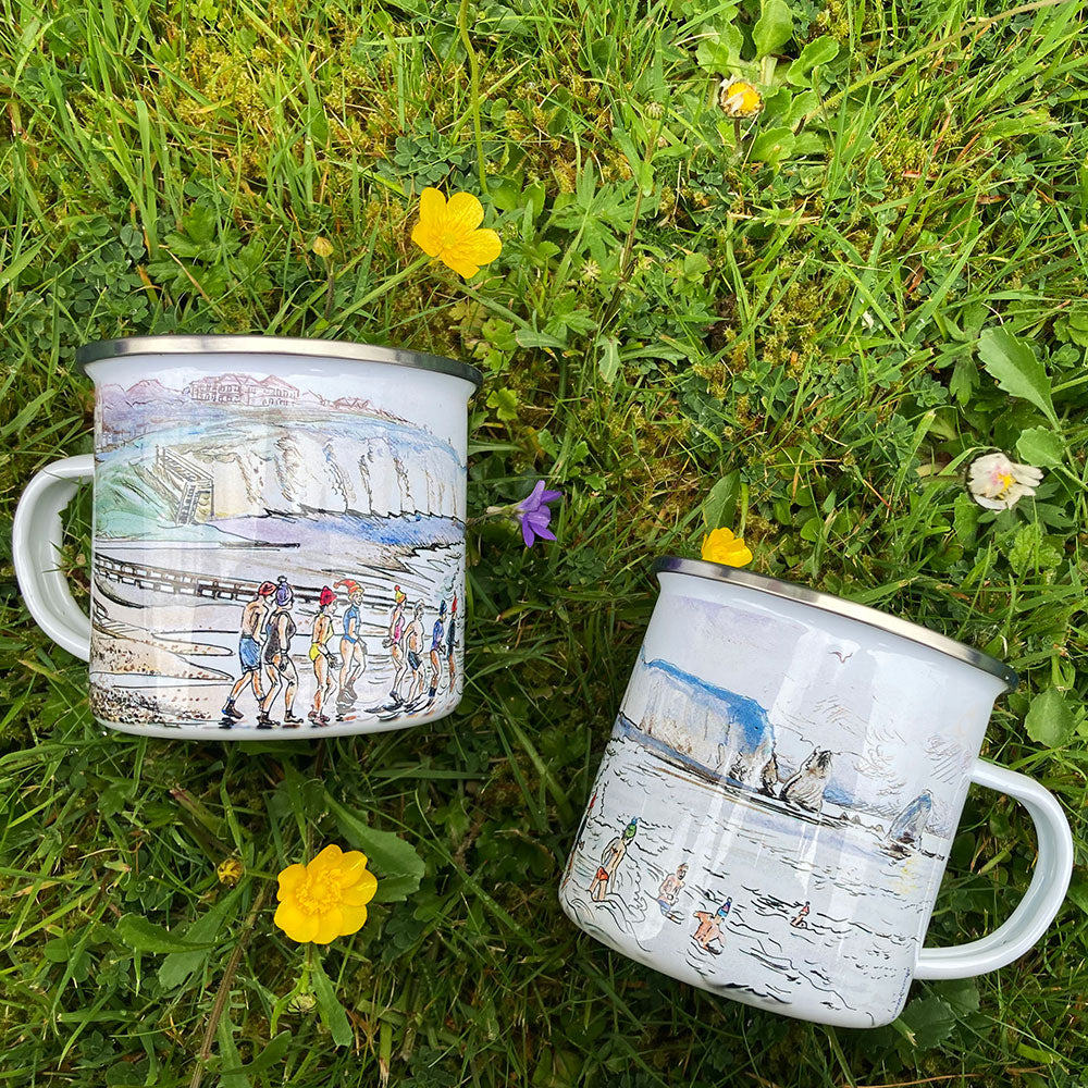 Enamel Mug - 526 Freshwater Bay swimmers