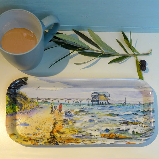 250 - Bembridge Pier - Small melamine tray 28x13cm