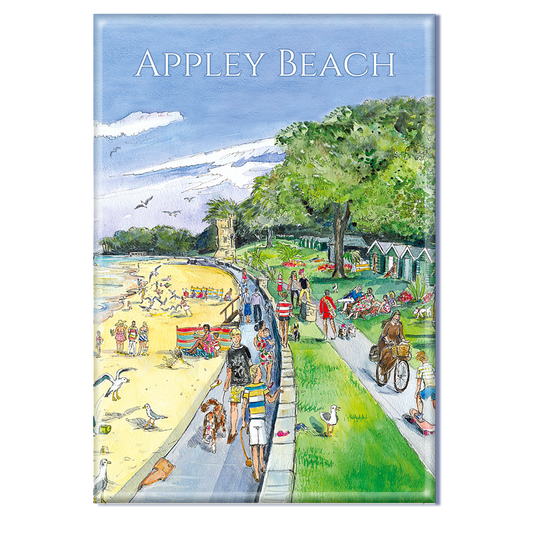 290 Appley Beach - Fridge Magnet 79 x 54mm