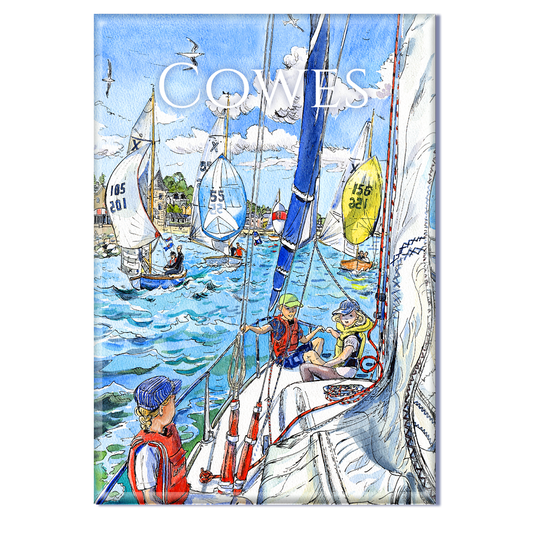 350 Cowes - Fridge Magnet 79 x 54mm