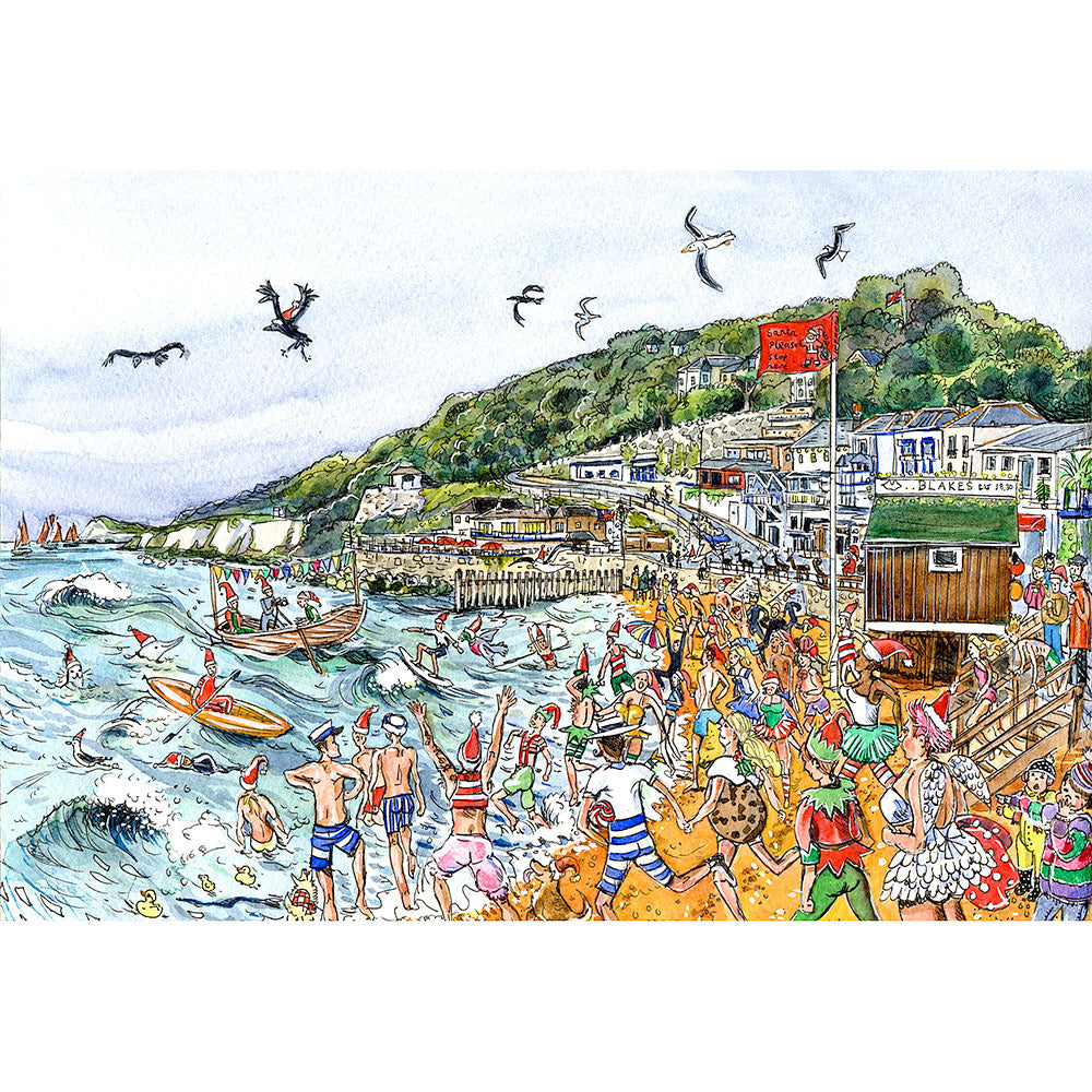 Card - Boxing day Swim at Ventnor