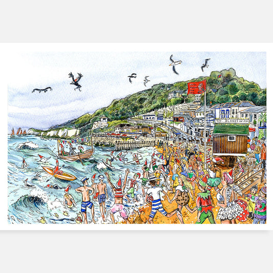 Card - Boxing day Swim at Ventnor