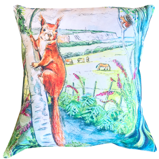 43cm Cushion Cover - 180 Red Squirrel