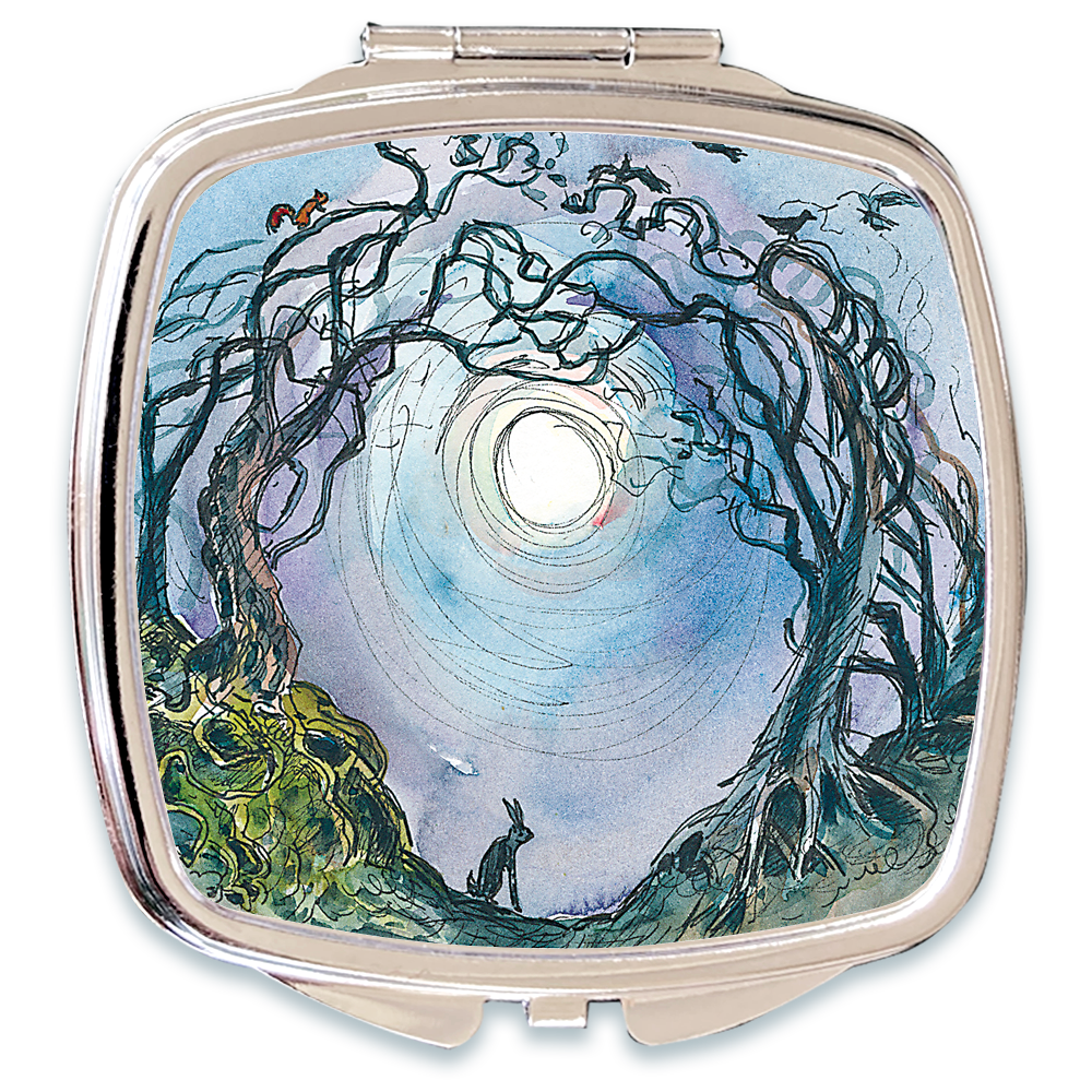 Hare at Moonlight - Compact Mirror