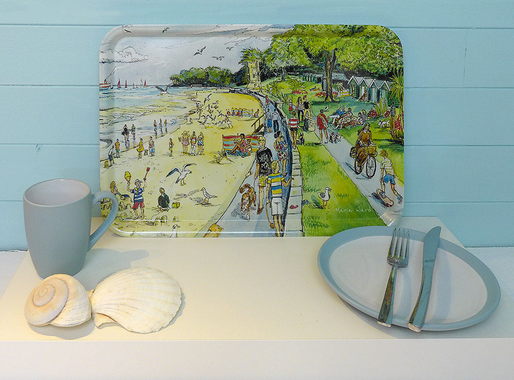 290 Appley Beach - Large Tray 43x29.5cm