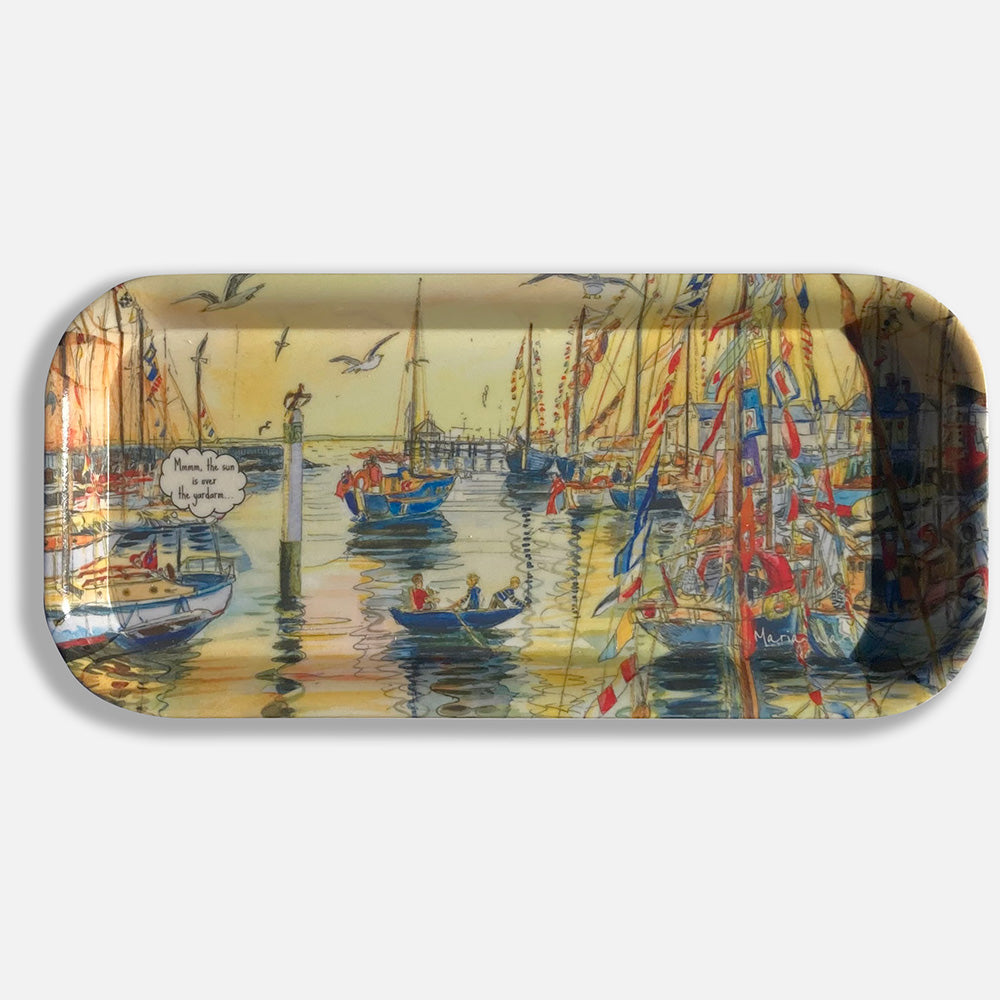 268 - Gaffers at Yarmouth - Small melamine tray 28x13cm